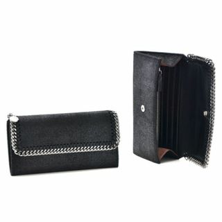 ステラマッカートニー(Stella McCartney)のステラ マッカートニー STELLA McCARTNEY 長財布 CONTINENTAL FLAP ブラック 430999(財布)