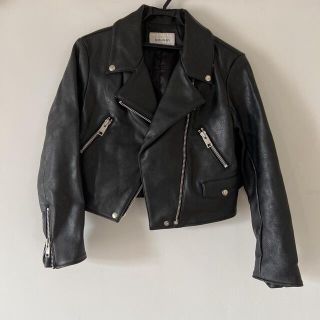 マウジー(moussy)のライダースジャケット レディース 黒(ライダースジャケット)