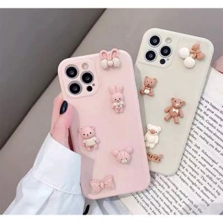 iPhoneケース　iPhone13 スマホケース　ピンク　可愛い　韓国(iPhoneケース)