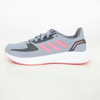 アディダス(adidas)のアディダス スニーカー FY9497 キッズ ランニング 靴 22.5 グレー(スニーカー)