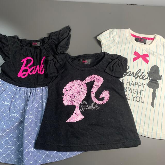 Barbie(バービー)のBarbie 3着セットバービー キッズ/ベビー/マタニティのキッズ服女の子用(90cm~)(Tシャツ/カットソー)の商品写真