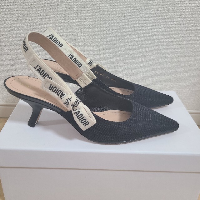 独特の上品 Christian スリングバックパンプス ディオール J'ADIOR