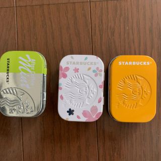 スターバックスコーヒー(Starbucks Coffee)のスターバックス　ミント缶　3個セット(小物入れ)