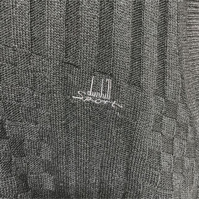 Dunhill(ダンヒル)のdunhill sport ニットベスト 刺繍 ロゴ vネック お洒落 古着 メンズのトップス(ベスト)の商品写真