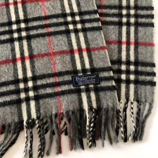 BURBERRY イギリス製バーバリー定番ノバチェック男女兼用カシミヤ