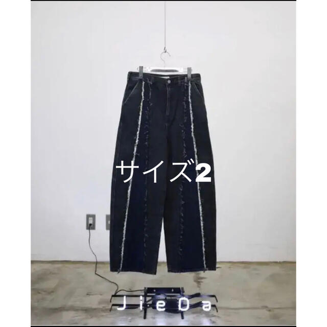 Jieda SWITCHING OVER DENIM PANTS ブラック 2 お気に入り e-gaio.com.br