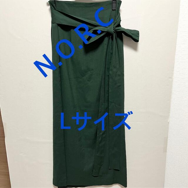 2537 NORC ノーク ラップスカート グリーン L 新品未使用