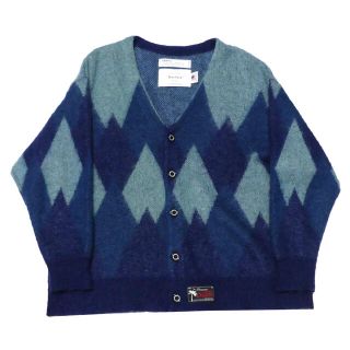 アンユーズド(UNUSED)のDAIRIKU×BEAMS　21AW Argyle Knit Cardigan(カーディガン)