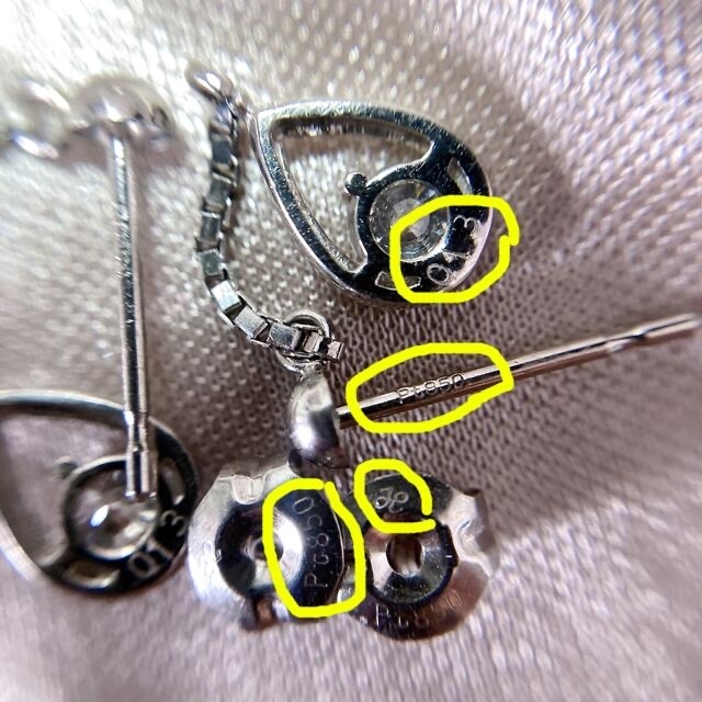 2022新作 Pre Autumn PT850 ダイヤモンドピアス チェーンピアス 値下げ