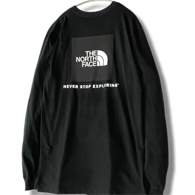 黒 & 黒 ☆ 新品 ノースフェイス BOXロンT 黒 3XL ~ 4XL 6