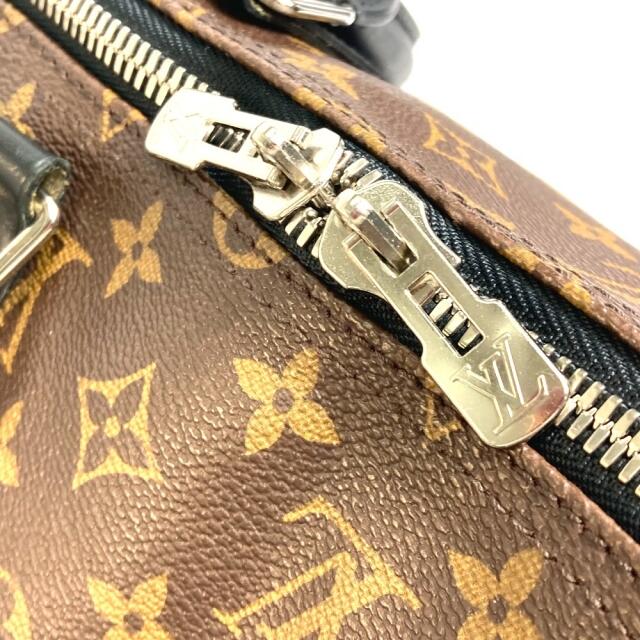 LOUIS VUITTON(ルイヴィトン)のルイヴィトン LOUIS VUITTON キーポル55 バンドリエール M56714 モノグラムマカサー 2WAY ボストンバッグ モノグラムマカサーキャンバス ブラウン×ブラック メンズのバッグ(ボストンバッグ)の商品写真