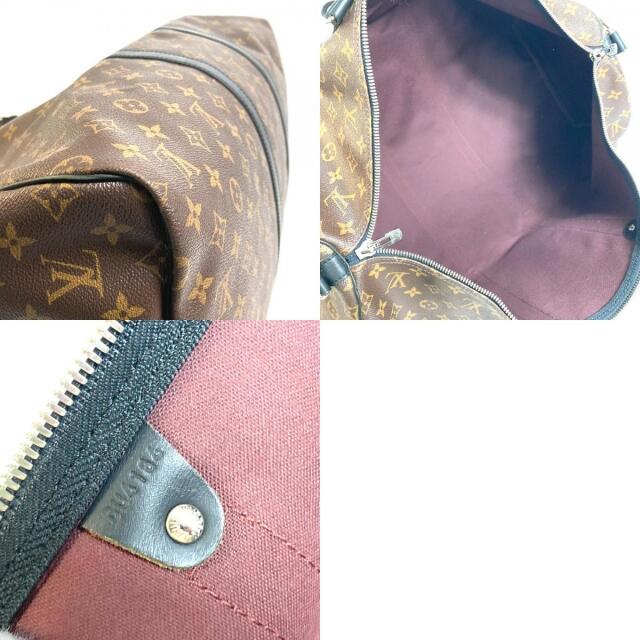 LOUIS VUITTON(ルイヴィトン)のルイヴィトン LOUIS VUITTON キーポル55 バンドリエール M56714 モノグラムマカサー 2WAY ボストンバッグ モノグラムマカサーキャンバス ブラウン×ブラック メンズのバッグ(ボストンバッグ)の商品写真