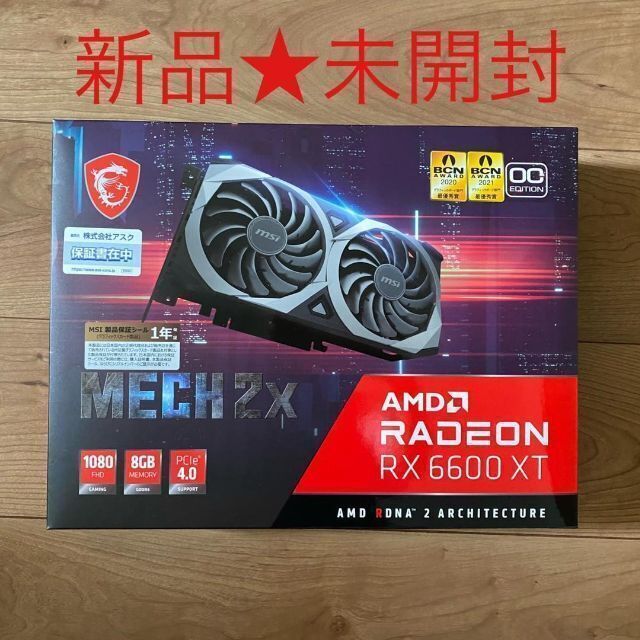 新品未使用】Radeon RX 6600 XT MECH 2X 8G OC | eloit.com