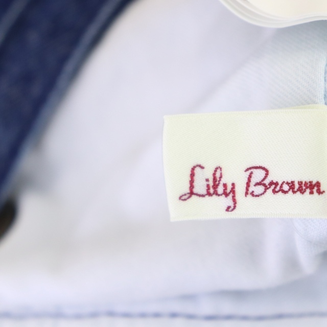 Lily Brown(リリーブラウン)のリリーブラウン デニムビスチェワンピース ロング コットン フレア F 青 レディースのワンピース(ロングワンピース/マキシワンピース)の商品写真