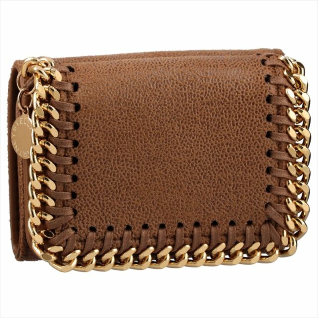 開閉ステラ マッカートニー STELLA McCARTNEY 三つ折り財布 TRIFOLD FALABELLA SHAGGY DE 521371 PECAN