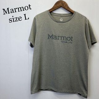 MARMOT - Marmot マーモット 速乾 ポリエステル 100 Tシャツ グレー L