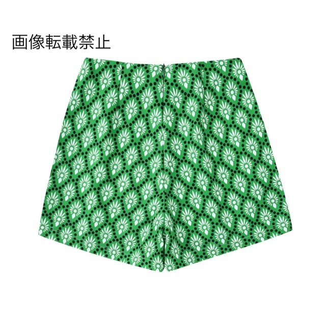 ????8月新作????8814◇green vintage レトロ 柄 ショートパンツ