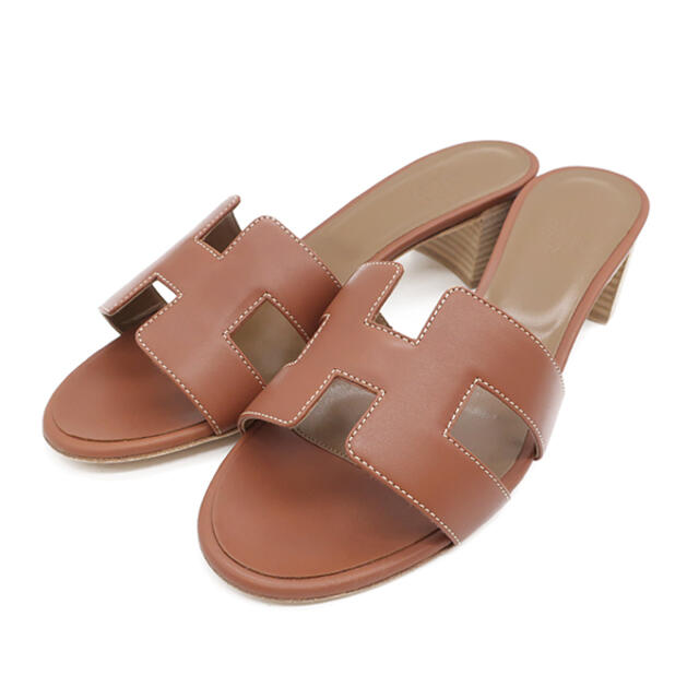 競売 Hermes ブラウン #39 サンダル オラン サンダル エルメス
