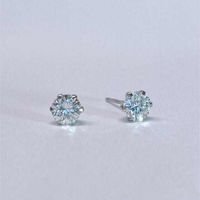 ※販売済み 天然ダイヤモンド トータル 0.612ct ピアス Pt900