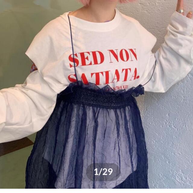 トップスVADERETRO / SED NON SATIATA T-SHIRT