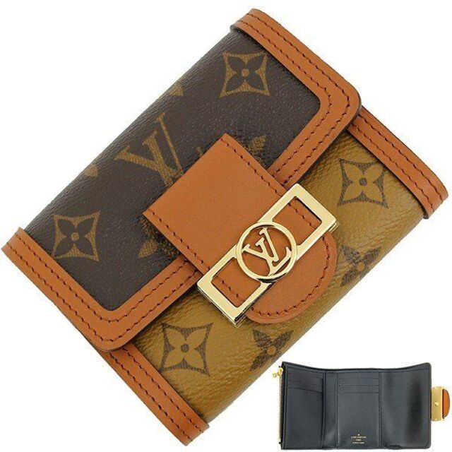 選ぶなら LOUIS VUITTON h-c296 ブラウン 新品 LV 三つ折り レディース