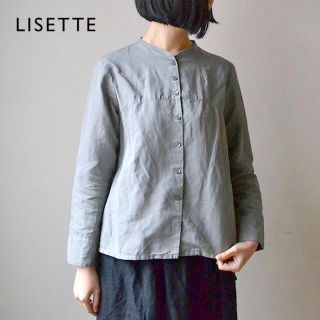 フォーティファイブアール(45R)のLISETTE✨リゼッタ 麻綿 リネンコットン ノーカラー ブラウス(シャツ/ブラウス(長袖/七分))