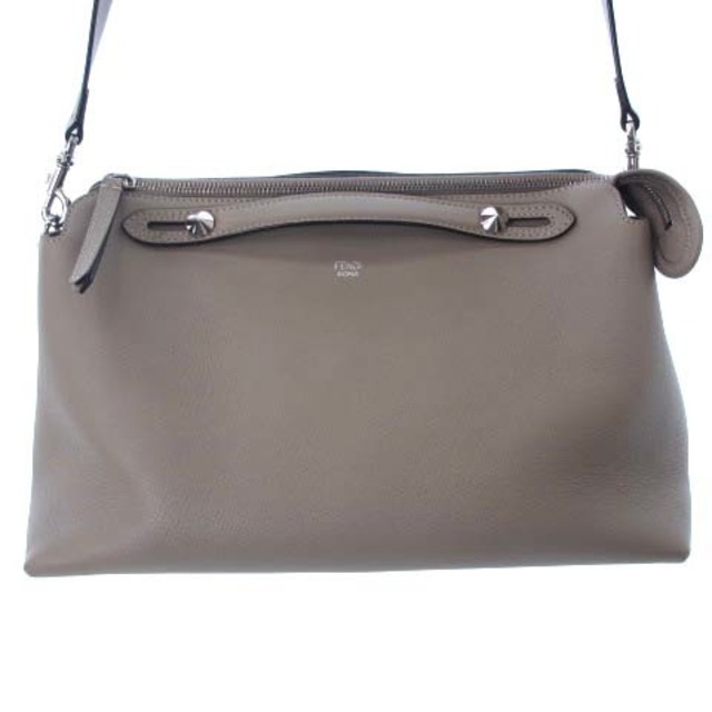 上等な フェンディ - FENDI バイザウェイ グレージュ カーフレザー