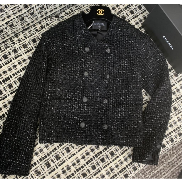 シャネル ジャケット ブラック&ベルベット | topplacasmercosulabc.com.br