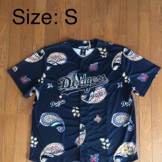 マジェスティック(Majestic)のロサンゼルスドジャース ペイズリー柄ベースボールユニフォーム(Tシャツ/カットソー(半袖/袖なし))