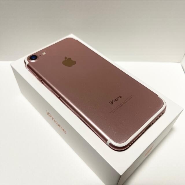 iPhone 7 Rose Gold 128GB Softbank ジャンク - スマートフォン本体