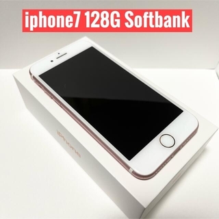 アイフォーン(iPhone)の◇ジャンク【softbank/Apple】iPhone 7 128GB ローズ(スマートフォン本体)