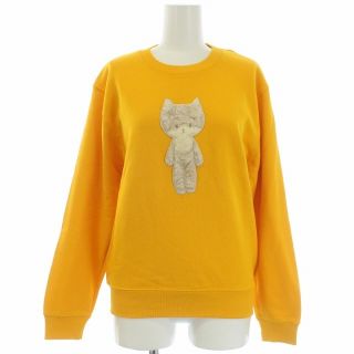 フランシュリッペ(franche lippee)のフランシュリッペ ロボットねこプルオーバー スウェット 長袖 M 黄色(トレーナー/スウェット)