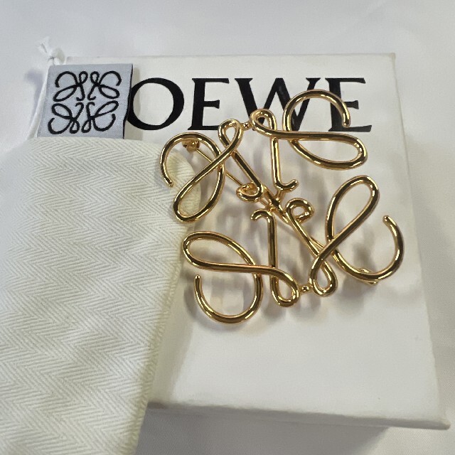 LOEWE ロエベ ブローチ ゴールド brad-stone.com
