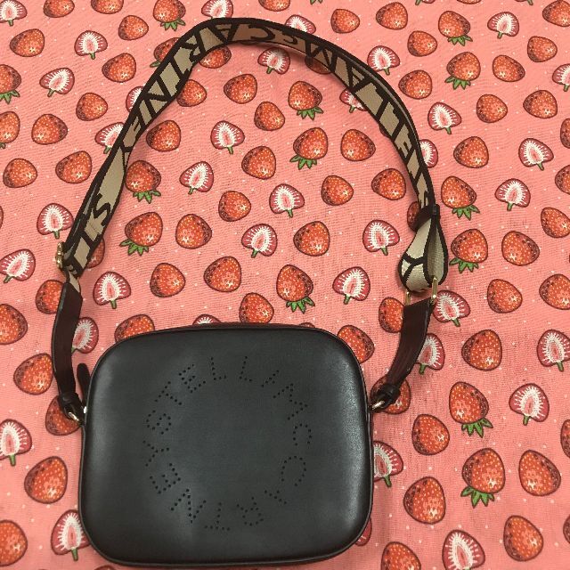 美品 ステラマッカートニー ロゴ ショルダー カメラバッグ