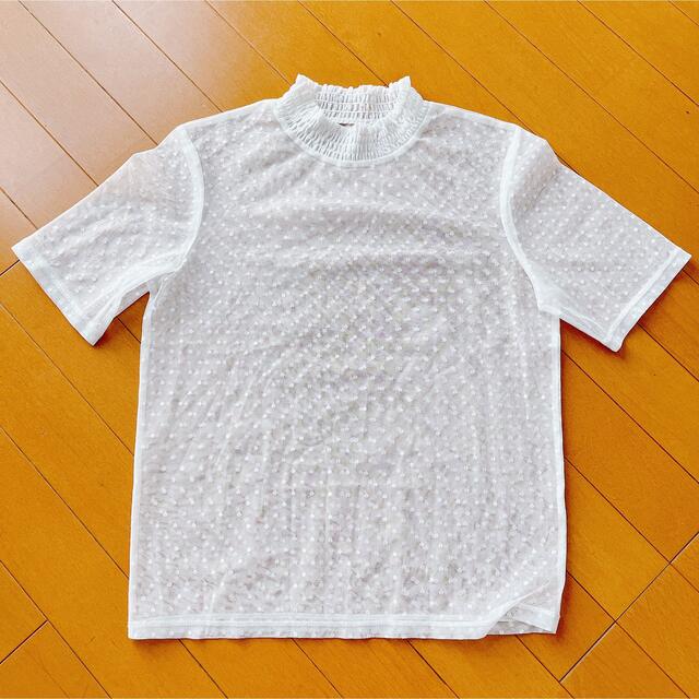 GU(ジーユー)のシースルー　トップス レディースのトップス(カットソー(半袖/袖なし))の商品写真