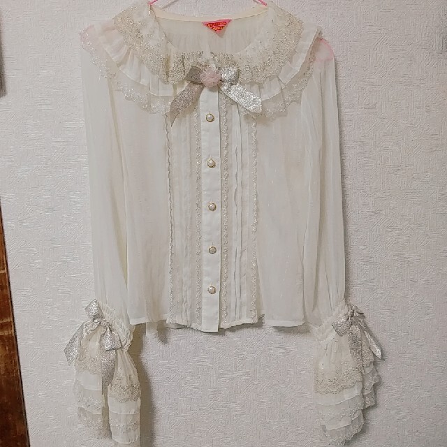 ベイビー シフォンブラウス うす生成