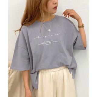 ワンアフターアナザーナイスクラップ(one after another NICE CLAUP)のロゴプリントルーズTシャツ(Tシャツ(半袖/袖なし))