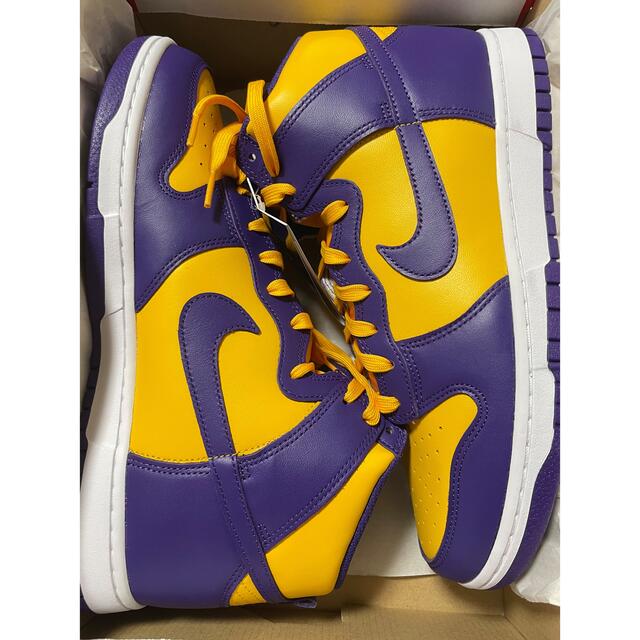 NIKE(ナイキ)のNike Dunk High Retro Lakers 29cm 新品未使用 メンズの靴/シューズ(スニーカー)の商品写真