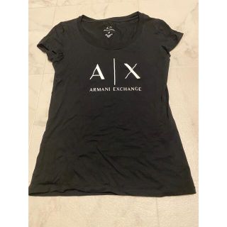 アルマーニエクスチェンジ(ARMANI EXCHANGE)のアルマーニ ARMANI Tシャツ XS ブラック(Tシャツ(半袖/袖なし))