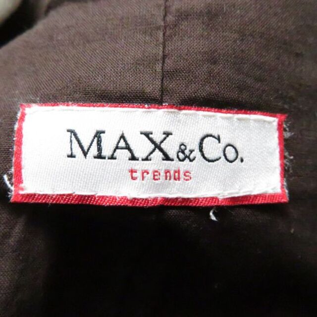 Max Mara(マックスマーラ)のmax&co マックスマーラ レザージャケット ブラウン42  AM3393B3 レディースのジャケット/アウター(その他)の商品写真