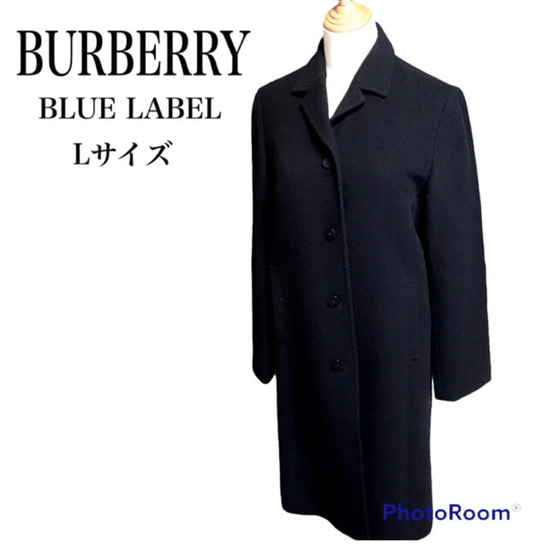 評判 【美品】BURBERRY BLUE LABEL Pコート ウール ノバチェック