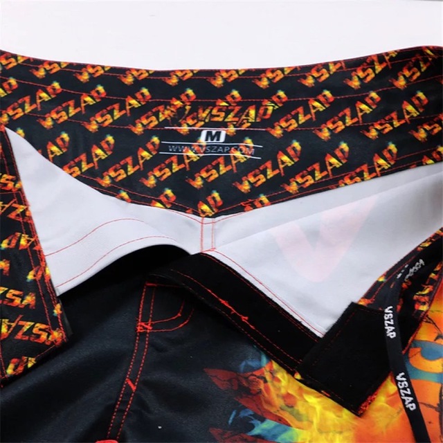 VSZAP 半袖Tシャツ&パンツ　ウルフ　レッド　ファイヤー　S＆M メンズのトップス(Tシャツ/カットソー(半袖/袖なし))の商品写真