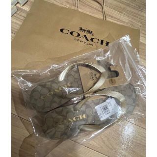 COACH - コーチ ビーチサンダル 新品 タグ付きの通販 by もものじ's