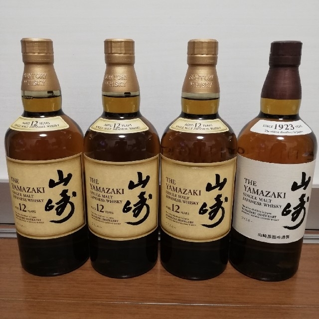 山崎18年1本と山崎12年3本の、4本セット