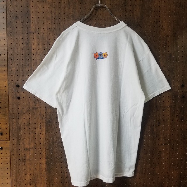 Hanes(ヘインズ)のHanes ヘインズ　花柄　デザイン　Tシャツ　サイズ L　メキシコ製 メンズのトップス(Tシャツ/カットソー(半袖/袖なし))の商品写真