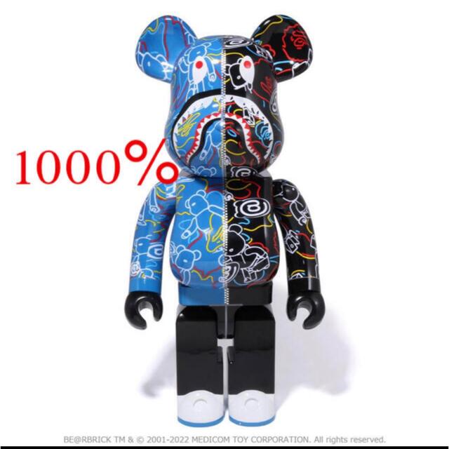 BAPE(R) BE@RBRICK LINE CAMO SHARK 1000％ベイプ