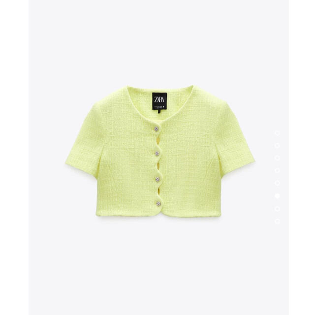ZARA - ZARA テクスチャー クロップド ジャケット XSサイズの通販 by