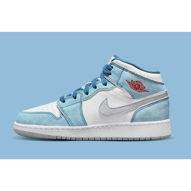 Air Jordan 1 Mid "French Blue Fire Red"