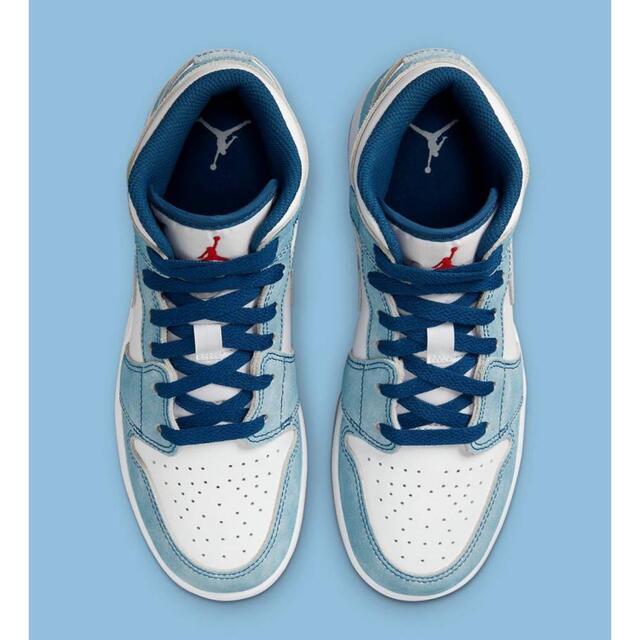 Air Jordan 1 Mid "French Blue Fire Red"