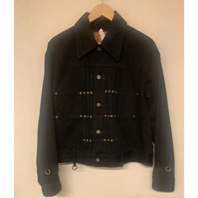 タグ表記46状態SOSHIOTSUKI  BDH DENIM JACKET BLACK